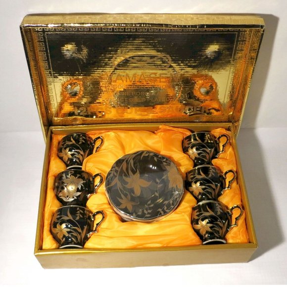 Vintage YAMASEN Gold Collection Fine Porcelain 24CT Gold Plated Japan - Picture 1 of 11